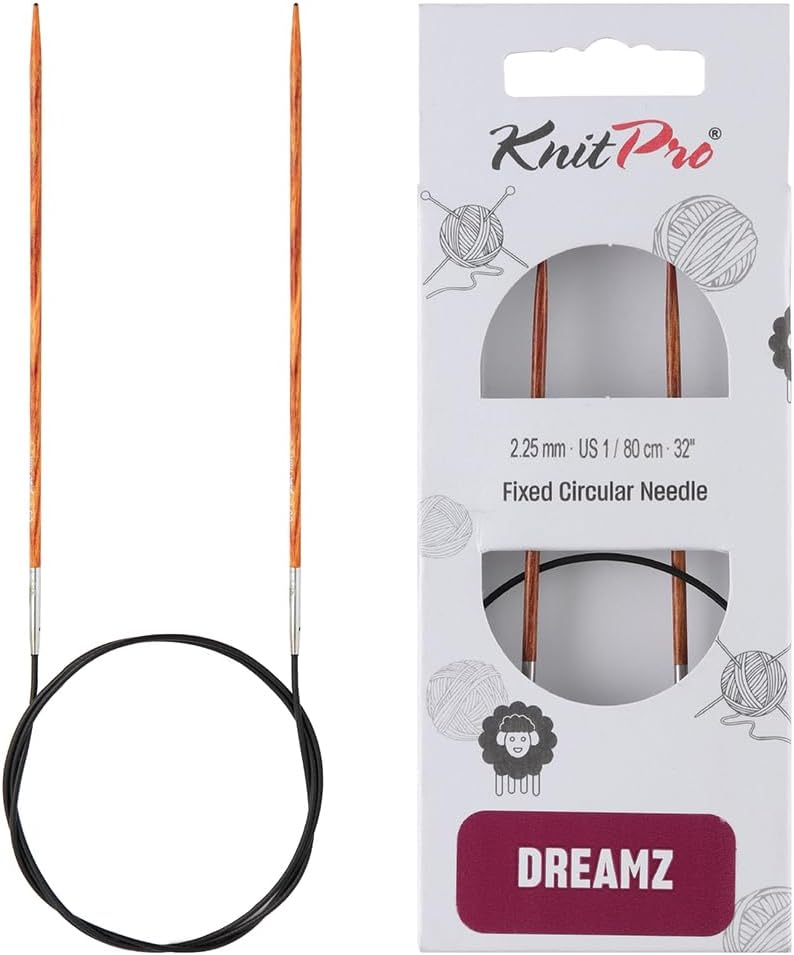 Knit Pro Dreamz Fixed Circular Needles 32" (80cm) | US Size 1 (2.25mm) - Image 1